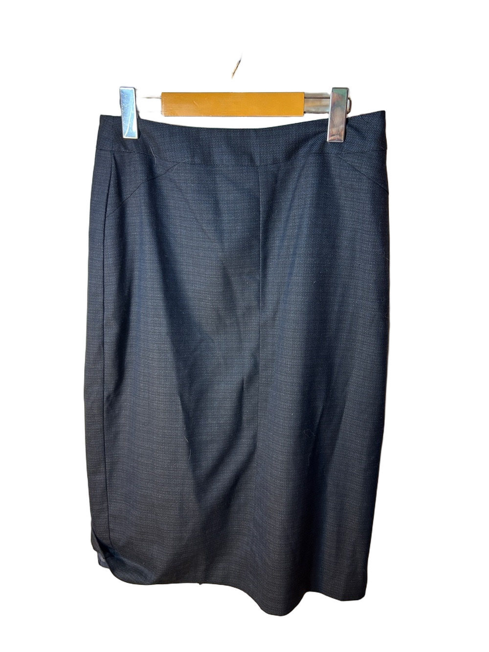 Long Tall Sally navy midi pencil skirt size 8 career professional wear